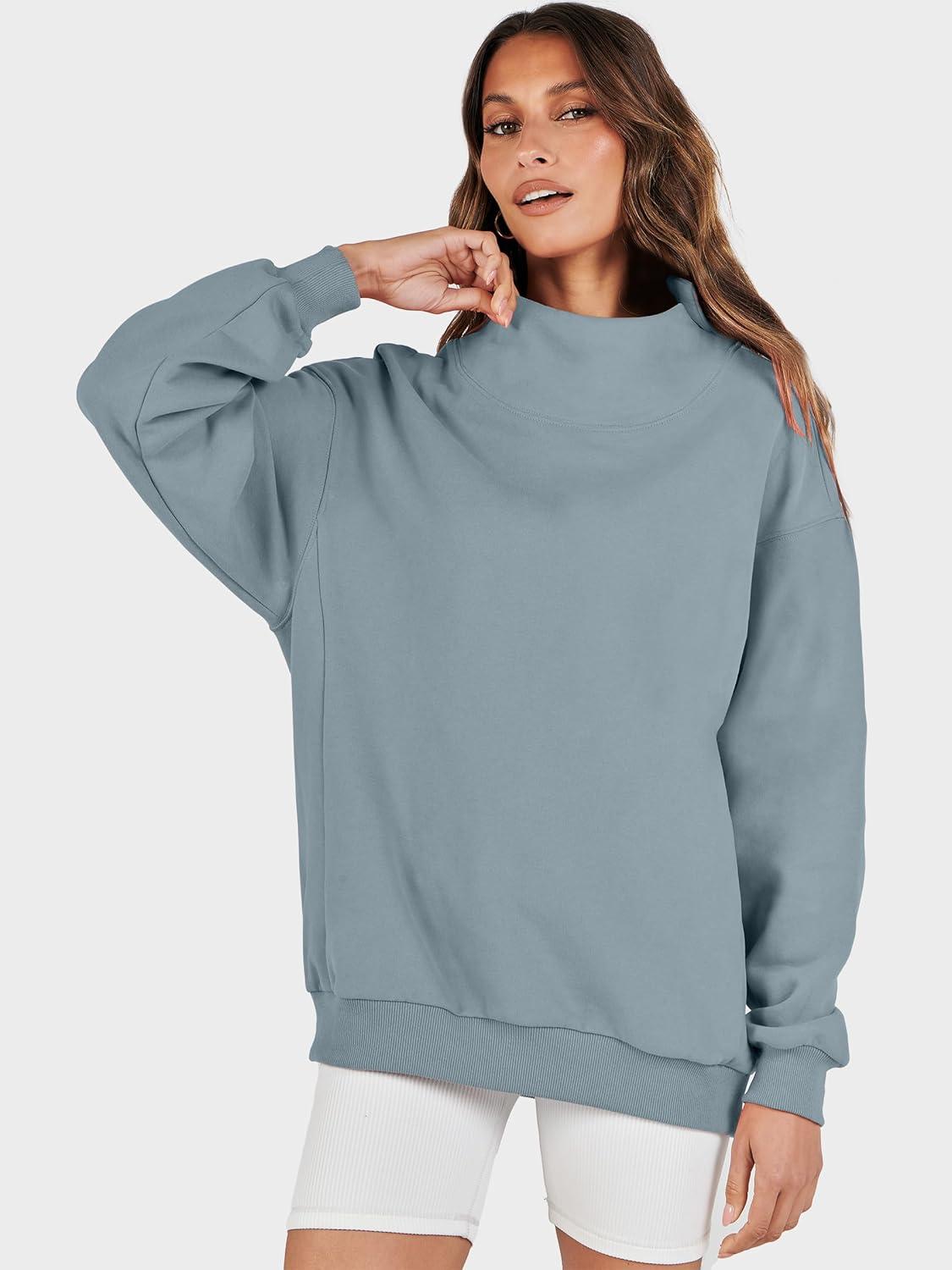 imageANRABESS Womens Oversized Sweatshirts Turtleneck Pullover Long Sleeve Hoodies Tops 2025 Fall Fashion Preppy OutfitsDeep Blue