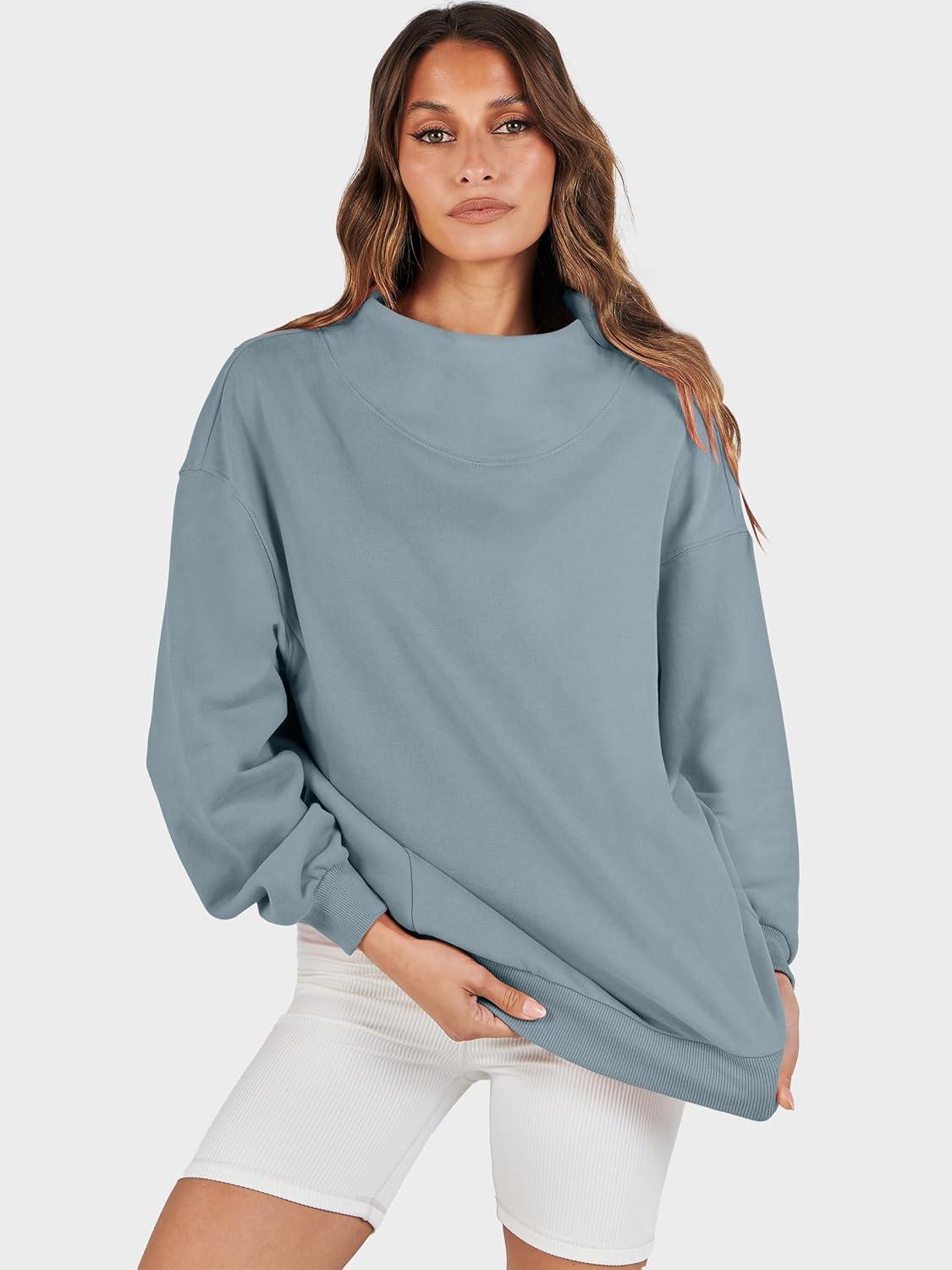 imageANRABESS Womens Oversized Sweatshirts Turtleneck Pullover Long Sleeve Hoodies Tops 2025 Fall Fashion Preppy OutfitsDeep Blue