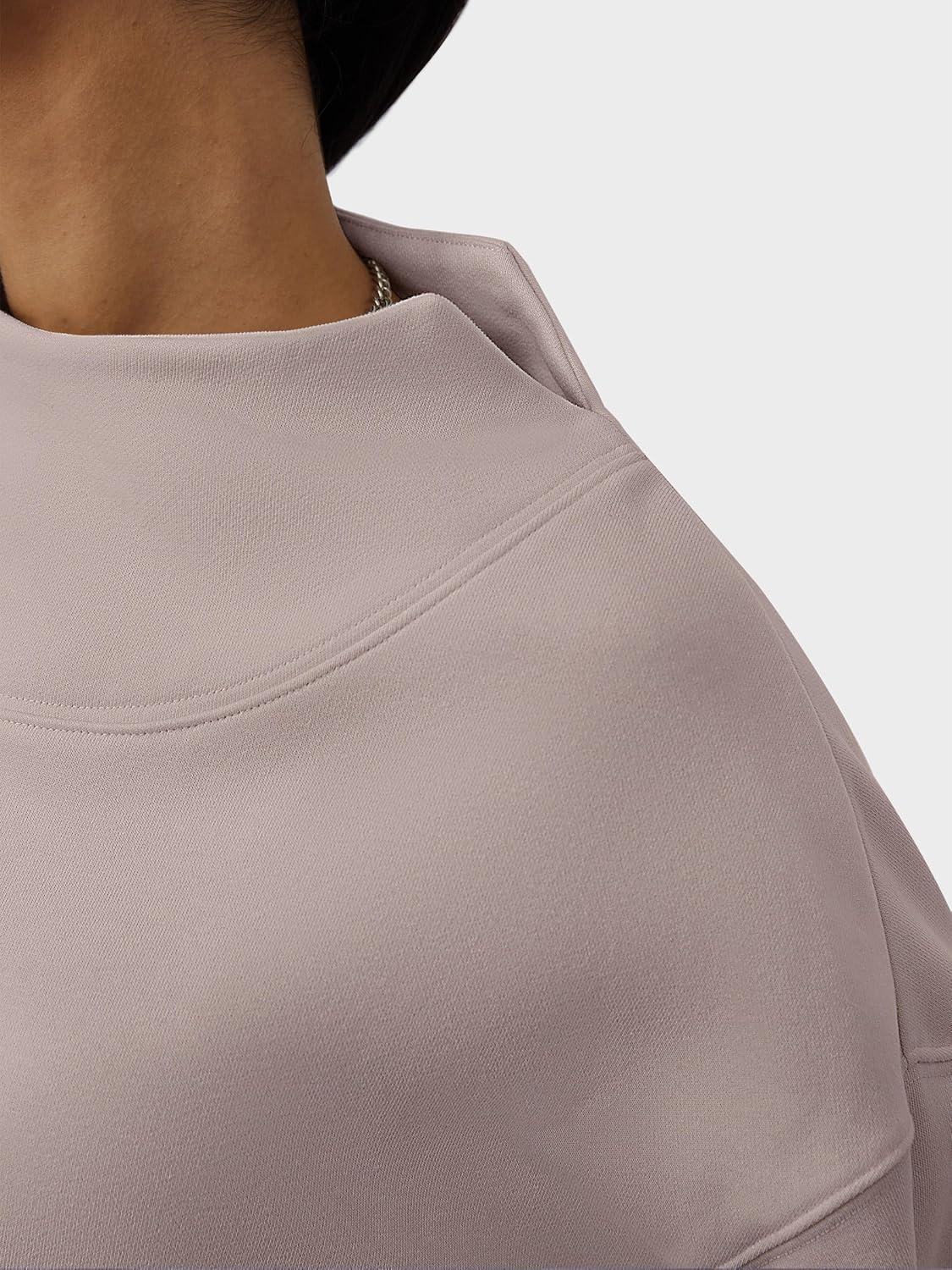 imageANRABESS Womens Oversized Sweatshirts Turtleneck Pullover Long Sleeve Hoodies Tops 2025 Fall Fashion Preppy OutfitsKhaki