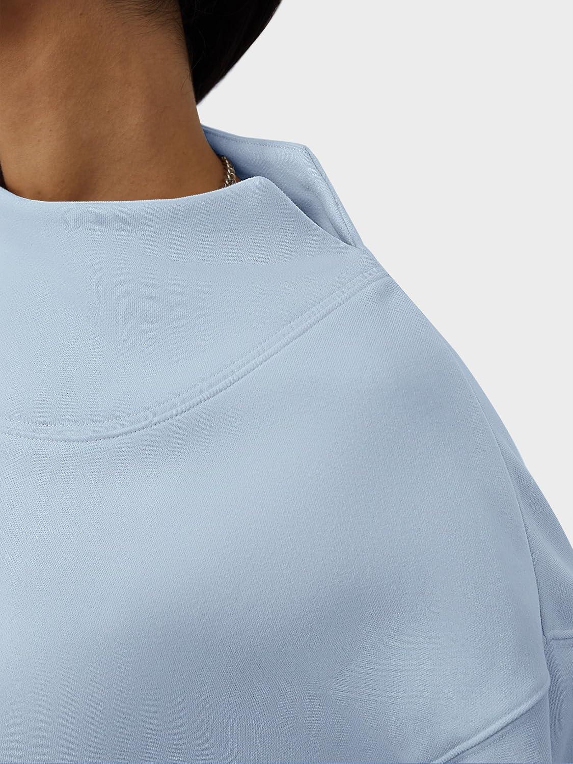 imageANRABESS Womens Oversized Sweatshirts Turtleneck Pullover Long Sleeve Hoodies Tops 2025 Fall Fashion Preppy OutfitsLight Blue