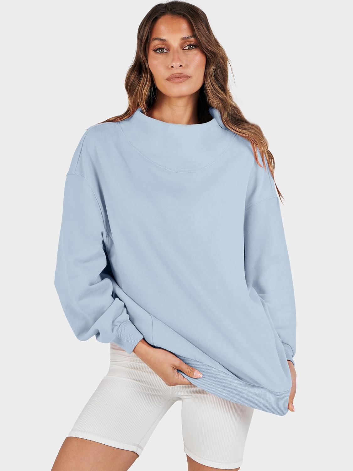 imageANRABESS Womens Oversized Sweatshirts Turtleneck Pullover Long Sleeve Hoodies Tops 2025 Fall Fashion Preppy OutfitsLight Blue