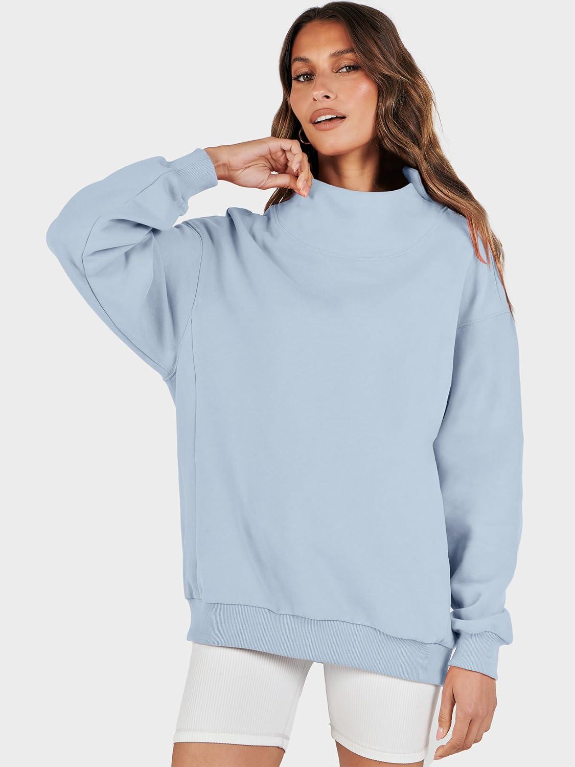 imageANRABESS Womens Oversized Sweatshirts Turtleneck Pullover Long Sleeve Hoodies Tops 2025 Fall Fashion Preppy OutfitsLight Blue