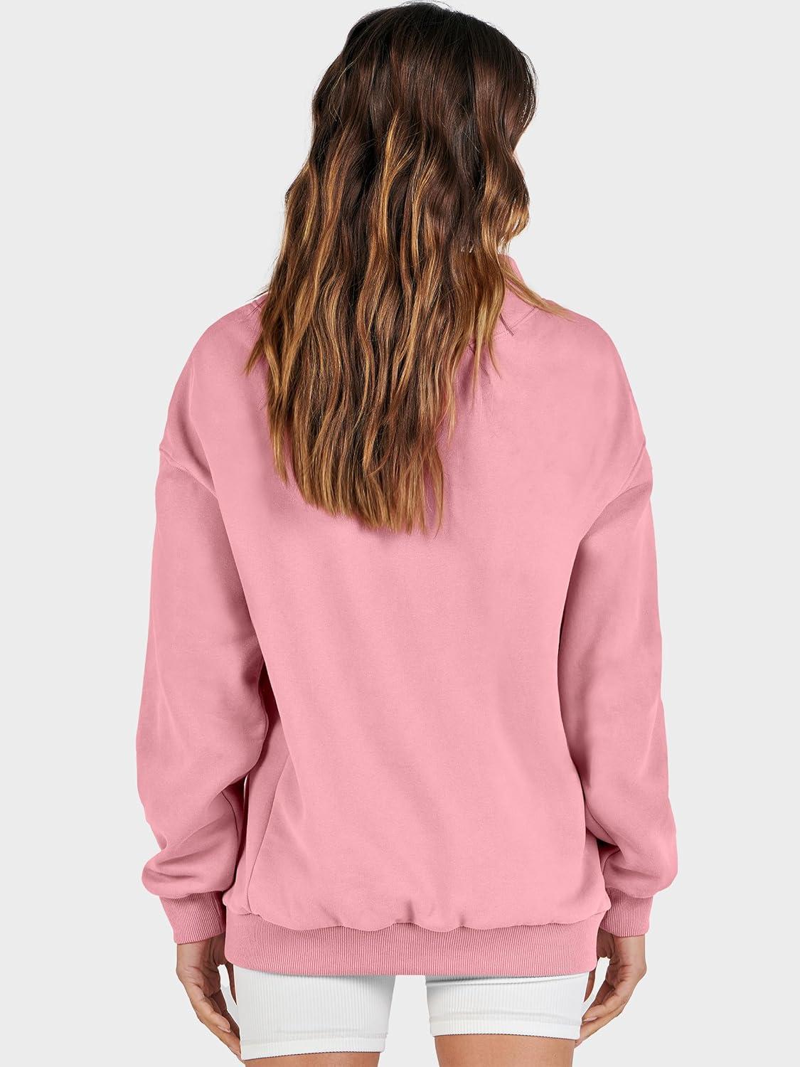 imageANRABESS Womens Oversized Sweatshirts Turtleneck Pullover Long Sleeve Hoodies Tops 2025 Fall Fashion Preppy OutfitsLight Pink