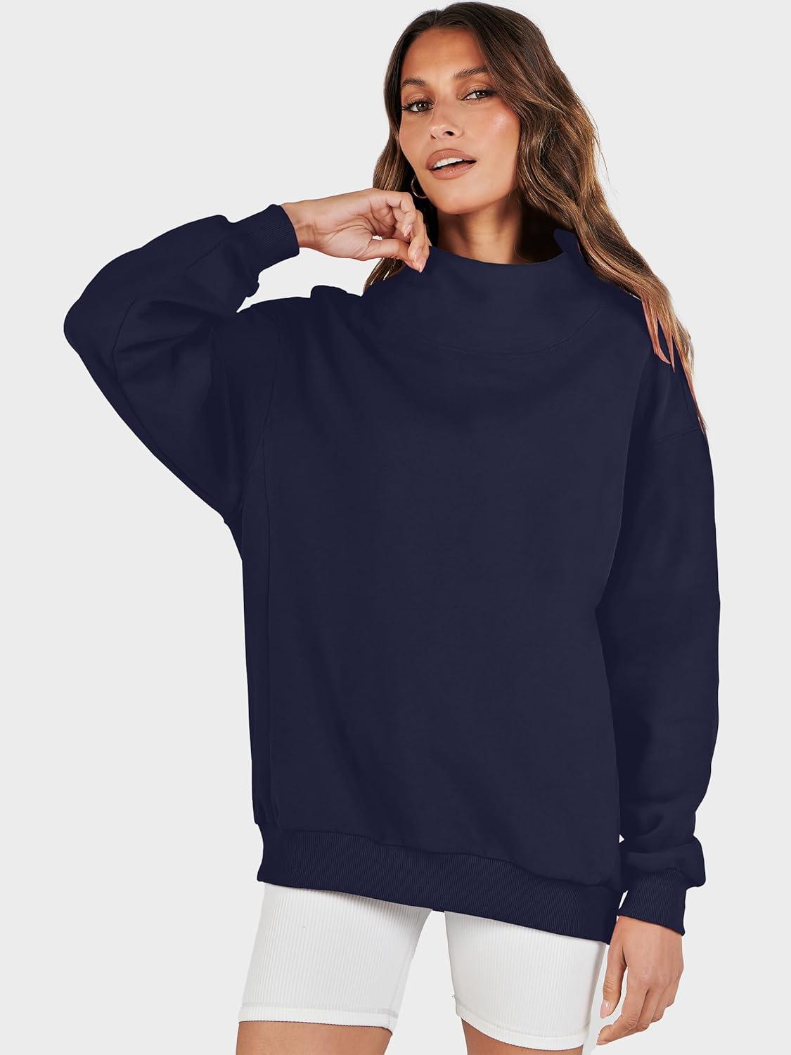 imageANRABESS Womens Oversized Sweatshirts Turtleneck Pullover Long Sleeve Hoodies Tops 2025 Fall Fashion Preppy OutfitsNavy Blue