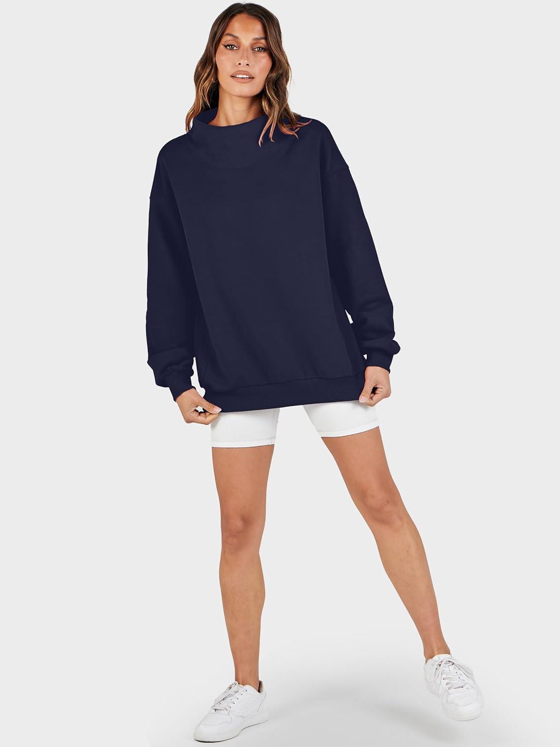 imageANRABESS Womens Oversized Sweatshirts Turtleneck Pullover Long Sleeve Hoodies Tops 2025 Fall Fashion Preppy OutfitsNavy Blue