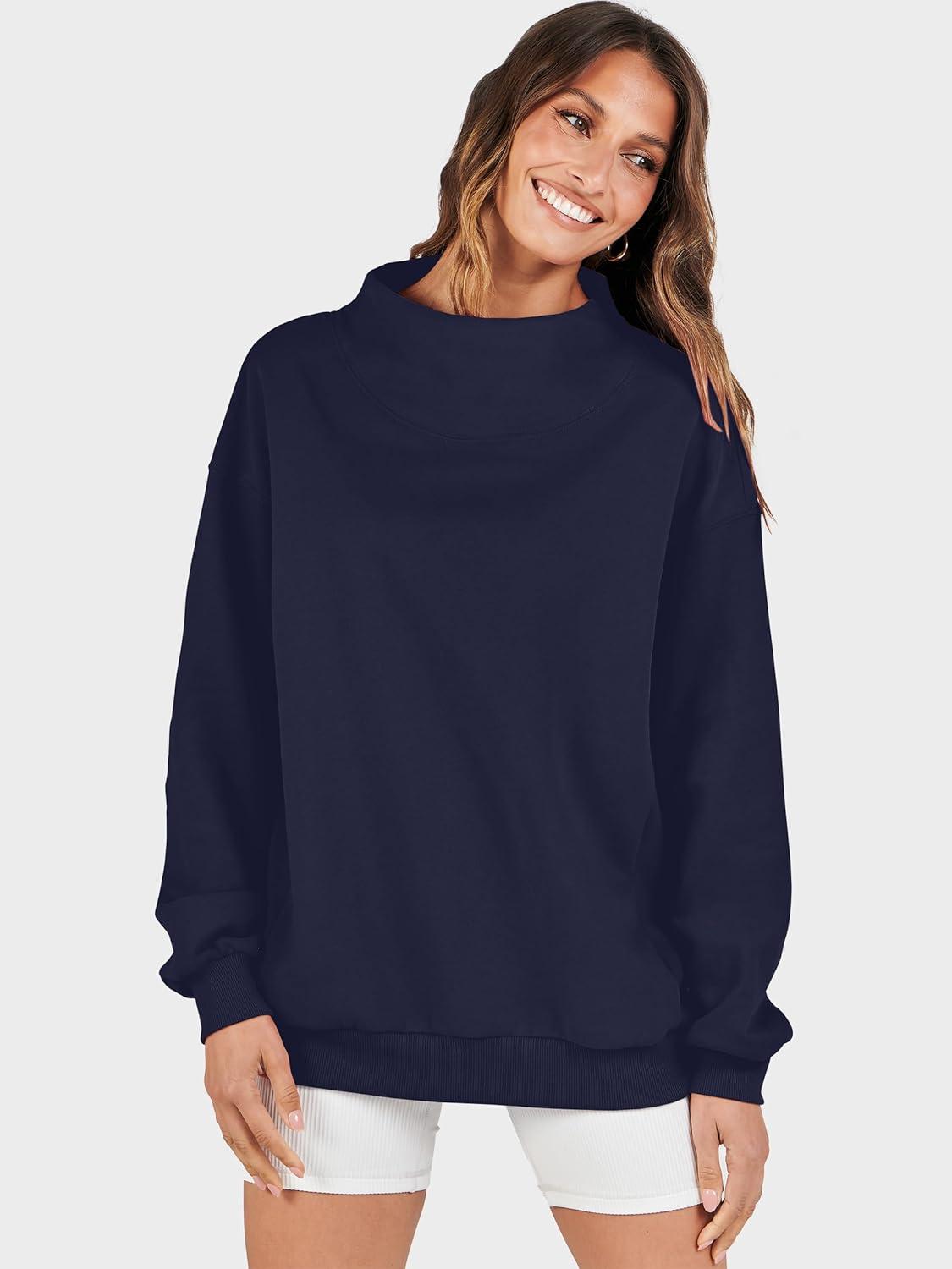 imageANRABESS Womens Oversized Sweatshirts Turtleneck Pullover Long Sleeve Hoodies Tops 2025 Fall Fashion Preppy OutfitsNavy Blue