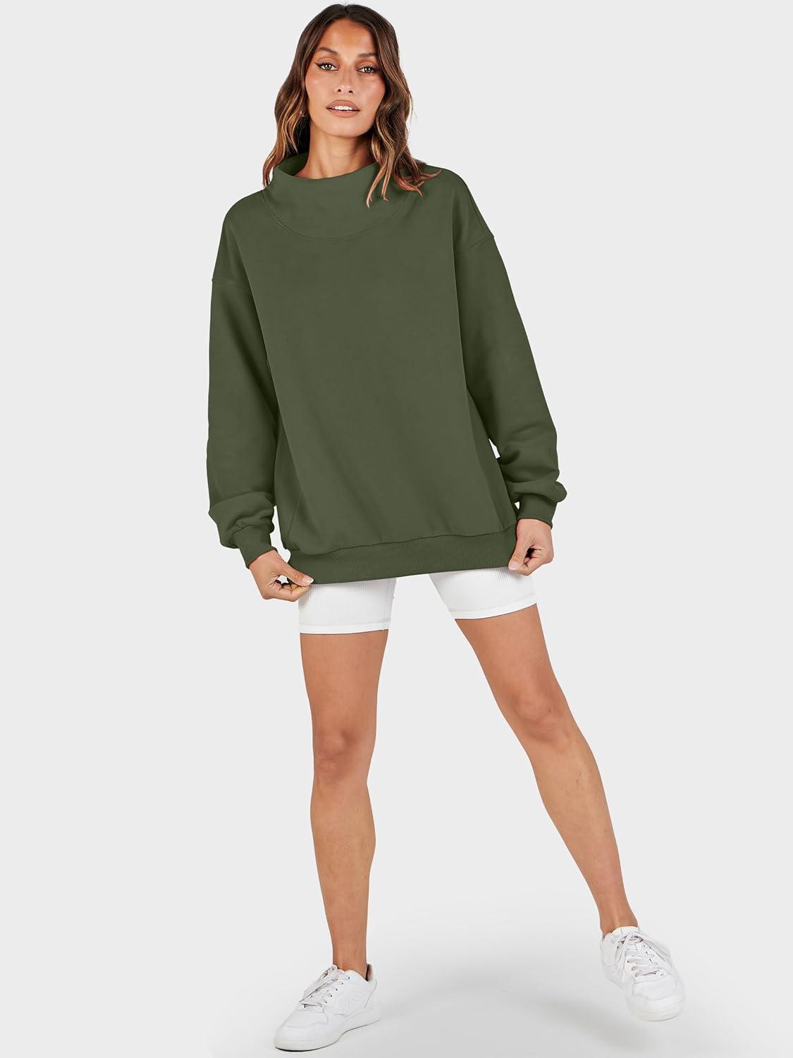 imageANRABESS Womens Oversized Sweatshirts Turtleneck Pullover Long Sleeve Hoodies Tops 2025 Fall Fashion Preppy OutfitsOlive