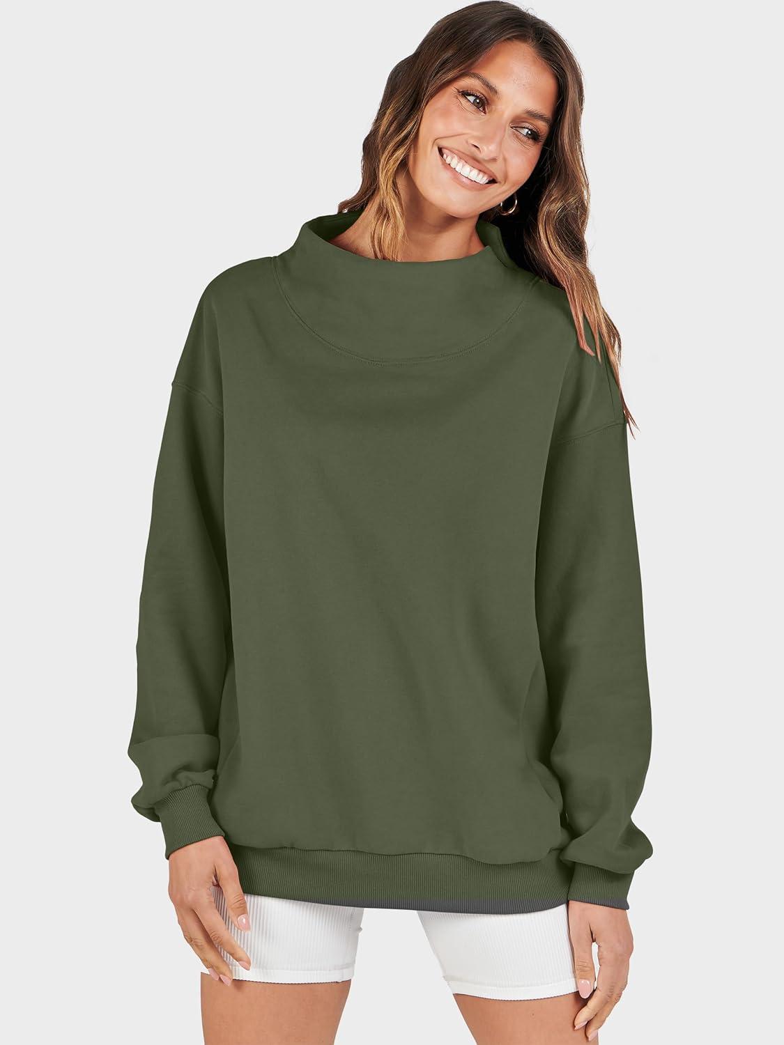 imageANRABESS Womens Oversized Sweatshirts Turtleneck Pullover Long Sleeve Hoodies Tops 2025 Fall Fashion Preppy OutfitsOlive