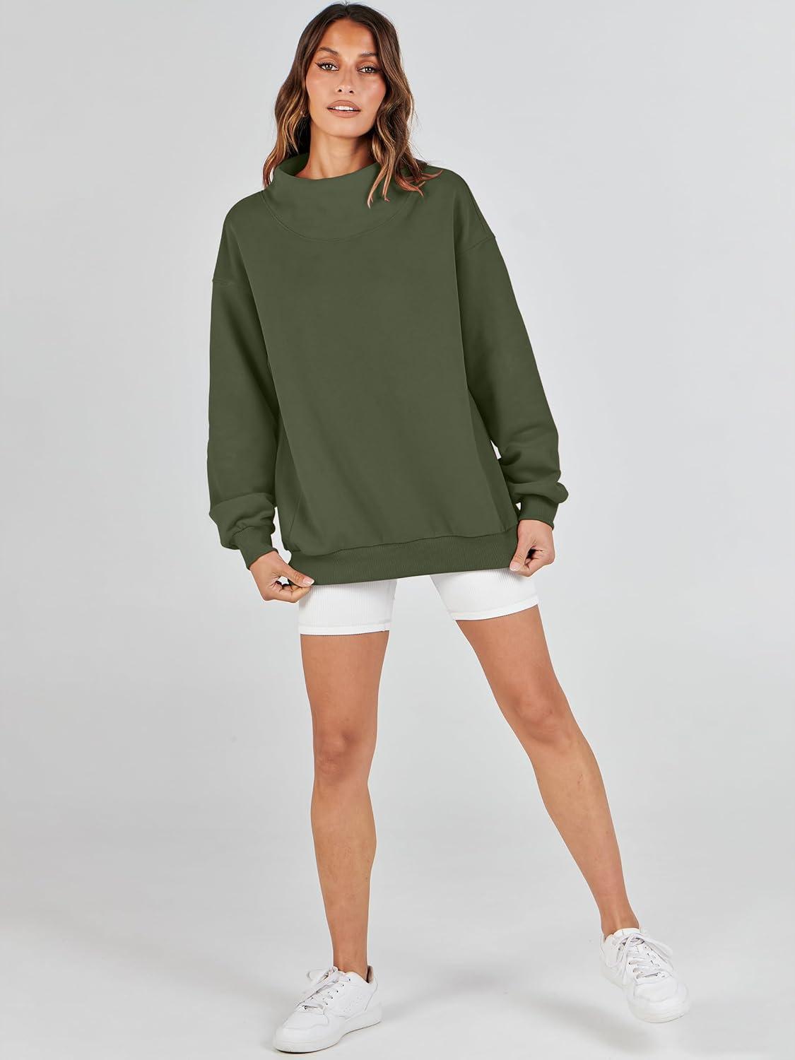 imageANRABESS Womens Oversized Sweatshirts Turtleneck Pullover Long Sleeve Hoodies Tops 2025 Fall Fashion Preppy OutfitsOlive