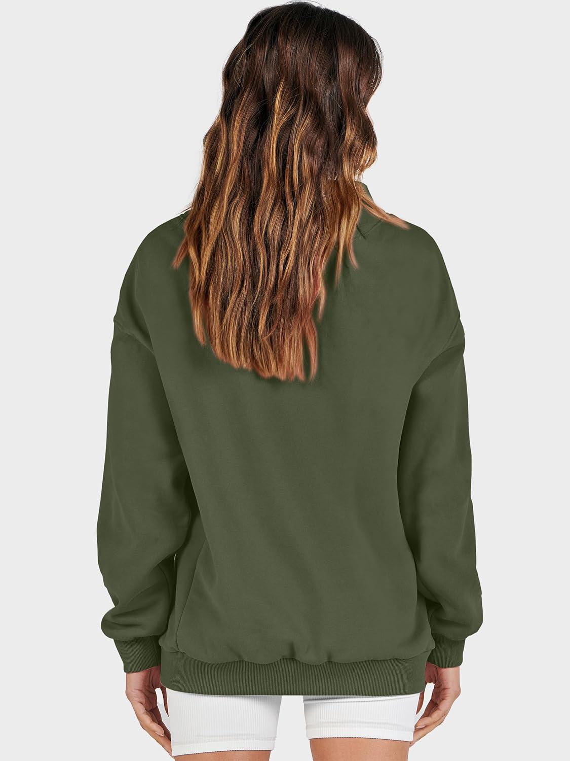 imageANRABESS Womens Oversized Sweatshirts Turtleneck Pullover Long Sleeve Hoodies Tops 2025 Fall Fashion Preppy OutfitsOlive