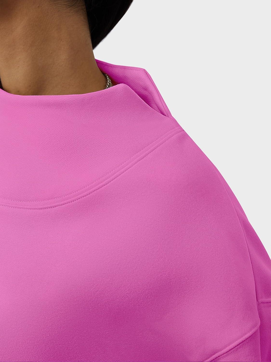 imageANRABESS Womens Oversized Sweatshirts Turtleneck Pullover Long Sleeve Hoodies Tops 2025 Fall Fashion Preppy OutfitsPink