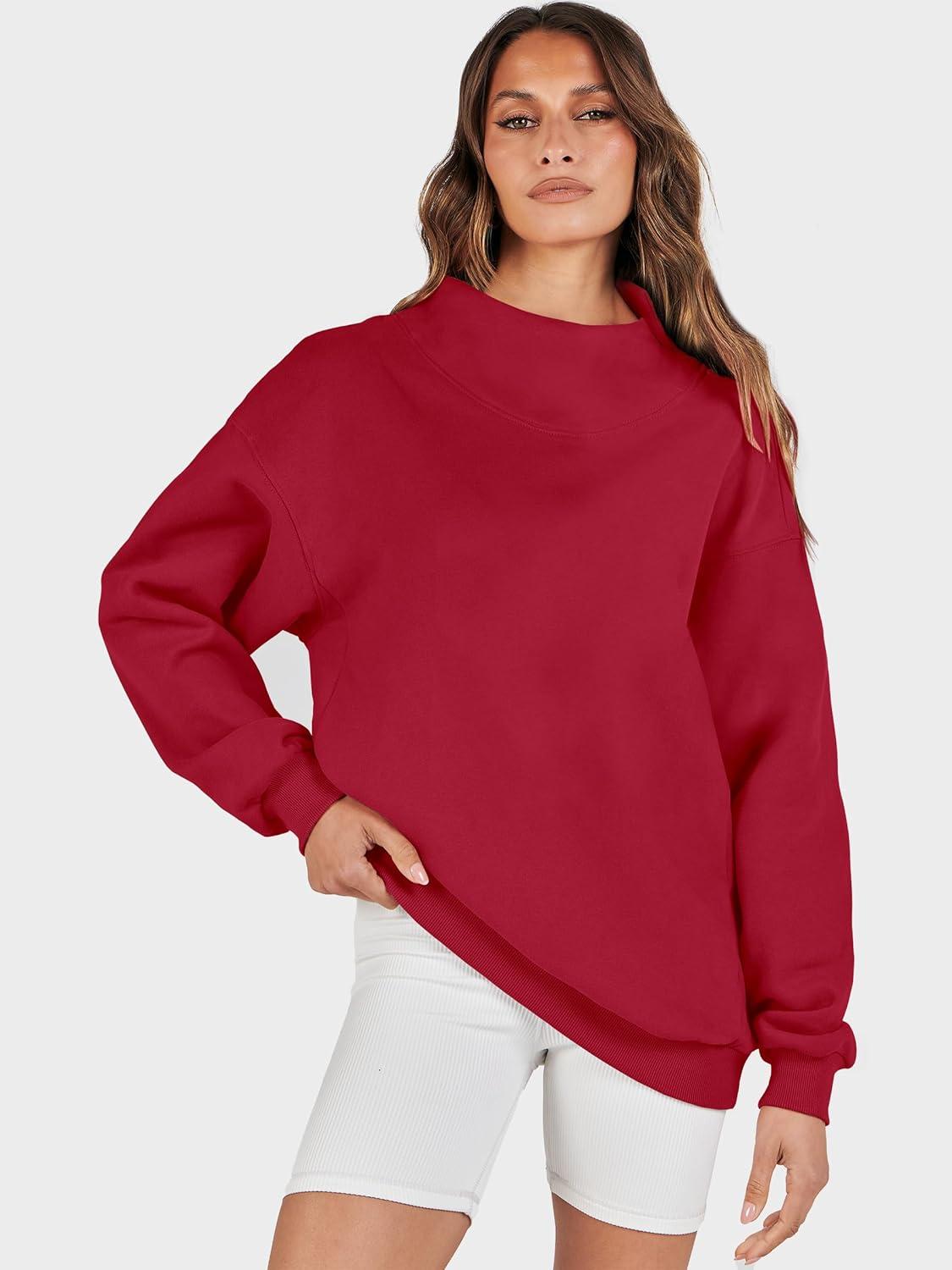 imageANRABESS Womens Oversized Sweatshirts Turtleneck Pullover Long Sleeve Hoodies Tops 2025 Fall Fashion Preppy OutfitsRed