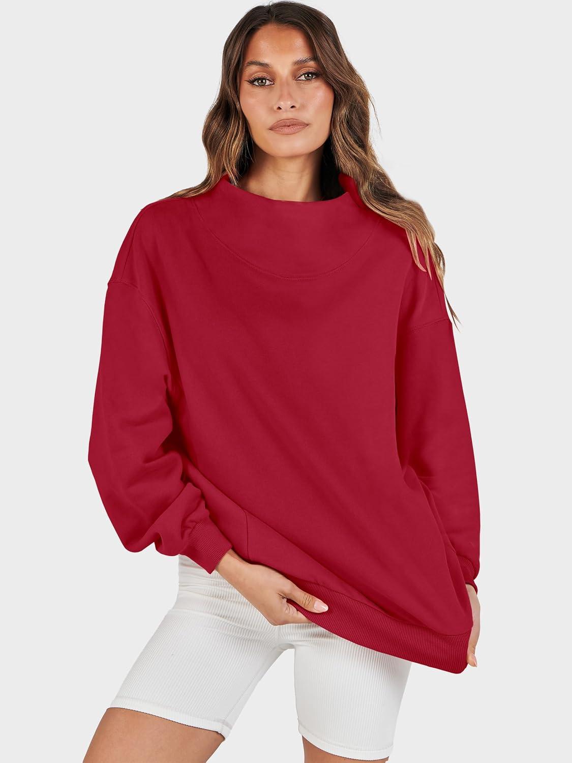 imageANRABESS Womens Oversized Sweatshirts Turtleneck Pullover Long Sleeve Hoodies Tops 2025 Fall Fashion Preppy OutfitsRed