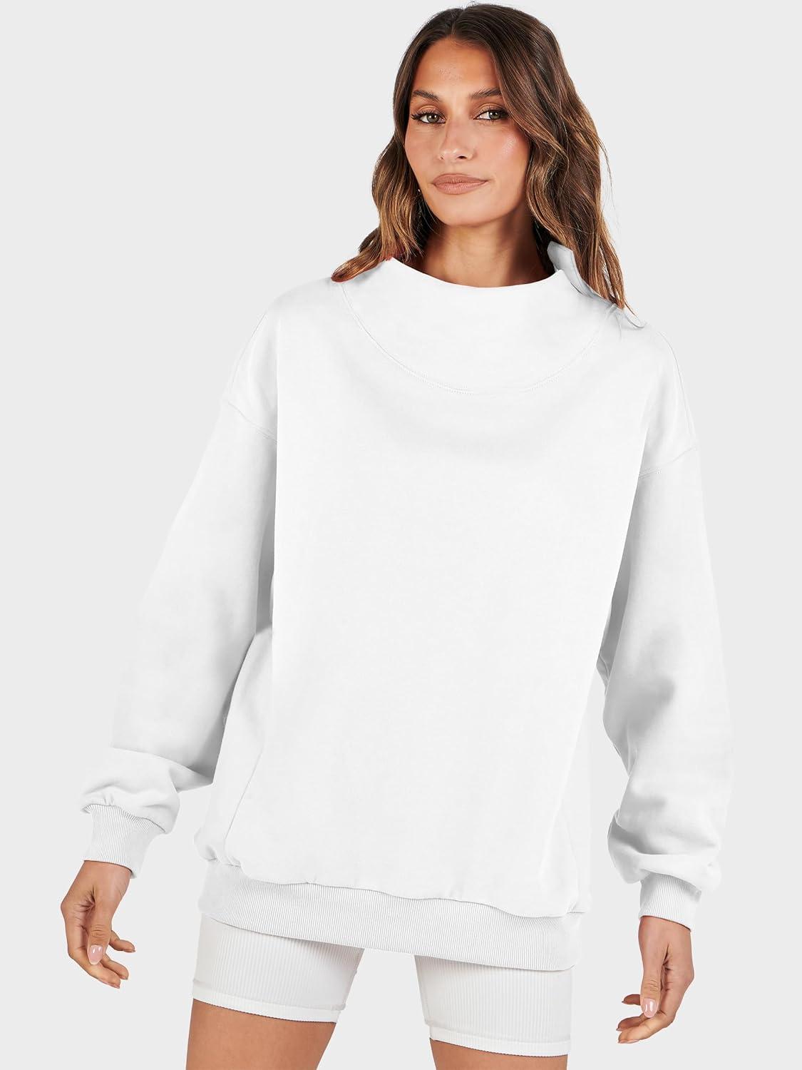 imageANRABESS Womens Oversized Sweatshirts Turtleneck Pullover Long Sleeve Hoodies Tops 2025 Fall Fashion Preppy OutfitsWhite