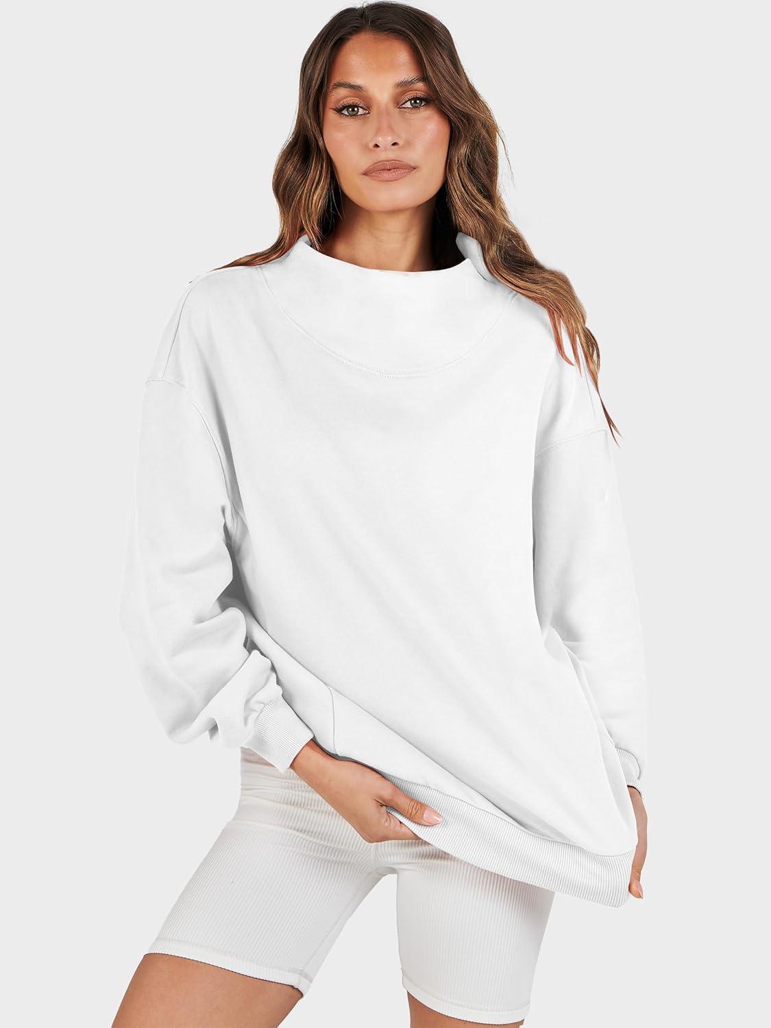 imageANRABESS Womens Oversized Sweatshirts Turtleneck Pullover Long Sleeve Hoodies Tops 2025 Fall Fashion Preppy OutfitsWhite
