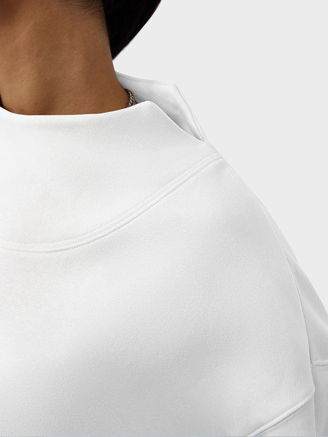 imageANRABESS Womens Oversized Sweatshirts Turtleneck Pullover Long Sleeve Hoodies Tops 2025 Fall Fashion Preppy OutfitsWhite