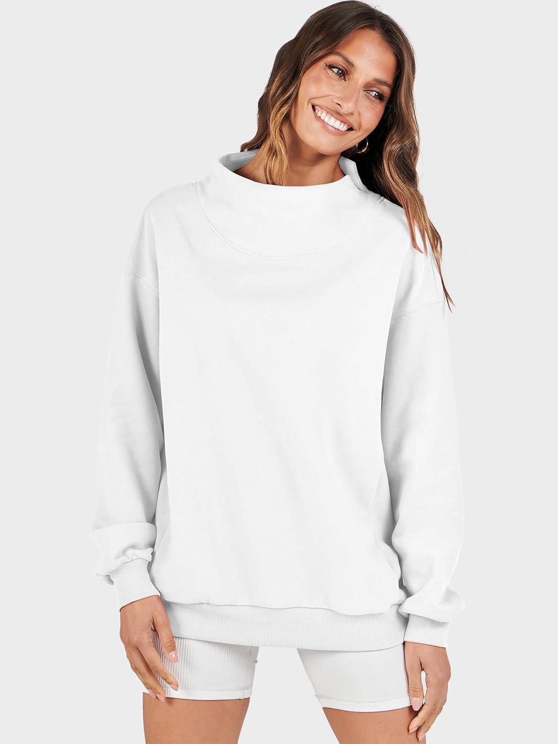imageANRABESS Womens Oversized Sweatshirts Turtleneck Pullover Long Sleeve Hoodies Tops 2025 Fall Fashion Preppy OutfitsWhite