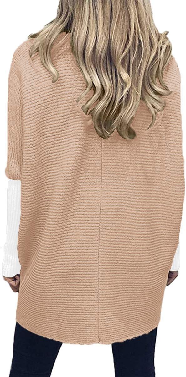 imageANRABESS Womens Oversized Turtleneck Batwing Long Sleeve Casual Cozy Baggy Knit Pullover Tunic Sweater 2025 Fall OutfitsPink White