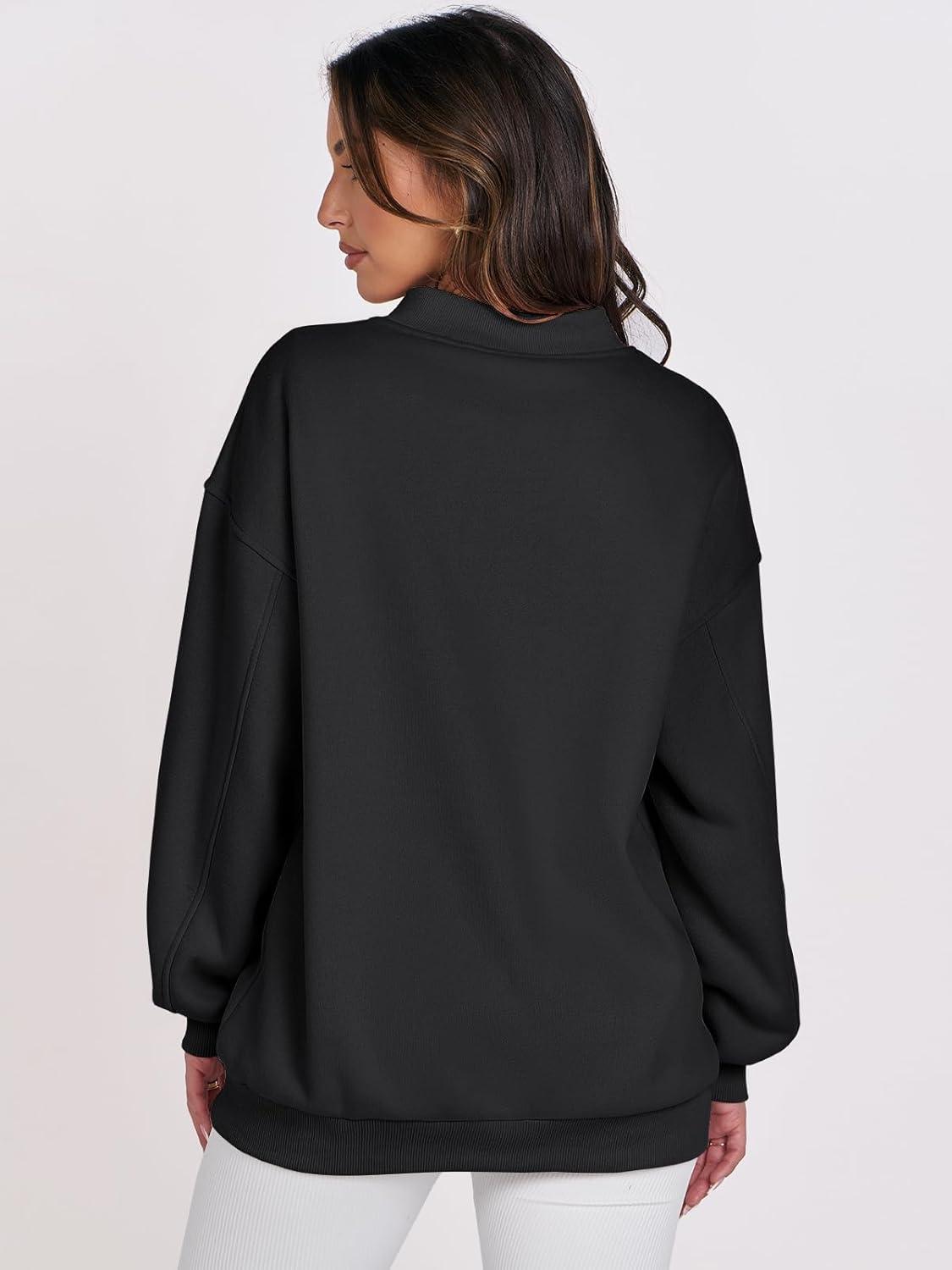 imageANRABESS Womens Oversized V Neck Sweatshirt Fleece Long Sleeve Hoodies Pullover Comfy Top Outfits 2025 Teen Preppy ClothesBlack