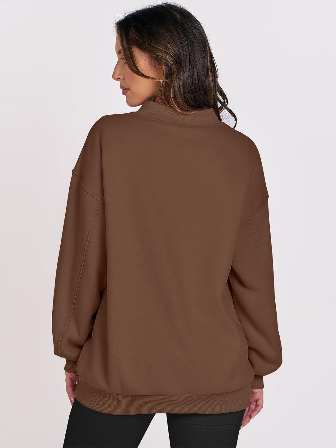 imageANRABESS Womens Oversized V Neck Sweatshirt Fleece Long Sleeve Hoodies Pullover Comfy Top Outfits 2025 Teen Preppy ClothesCoffee