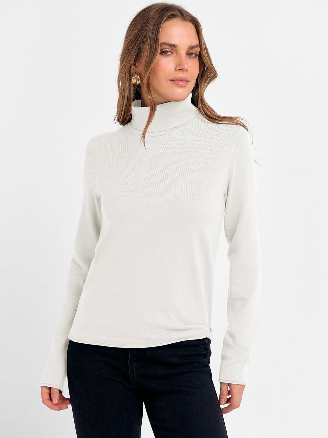 imageANRABESS Womens Turtleneck Long Sleeve Sweater Tops Casual Soft Knit Fit Lightweight Basic Pullover 2025 Fall Work OutfitsCream White
