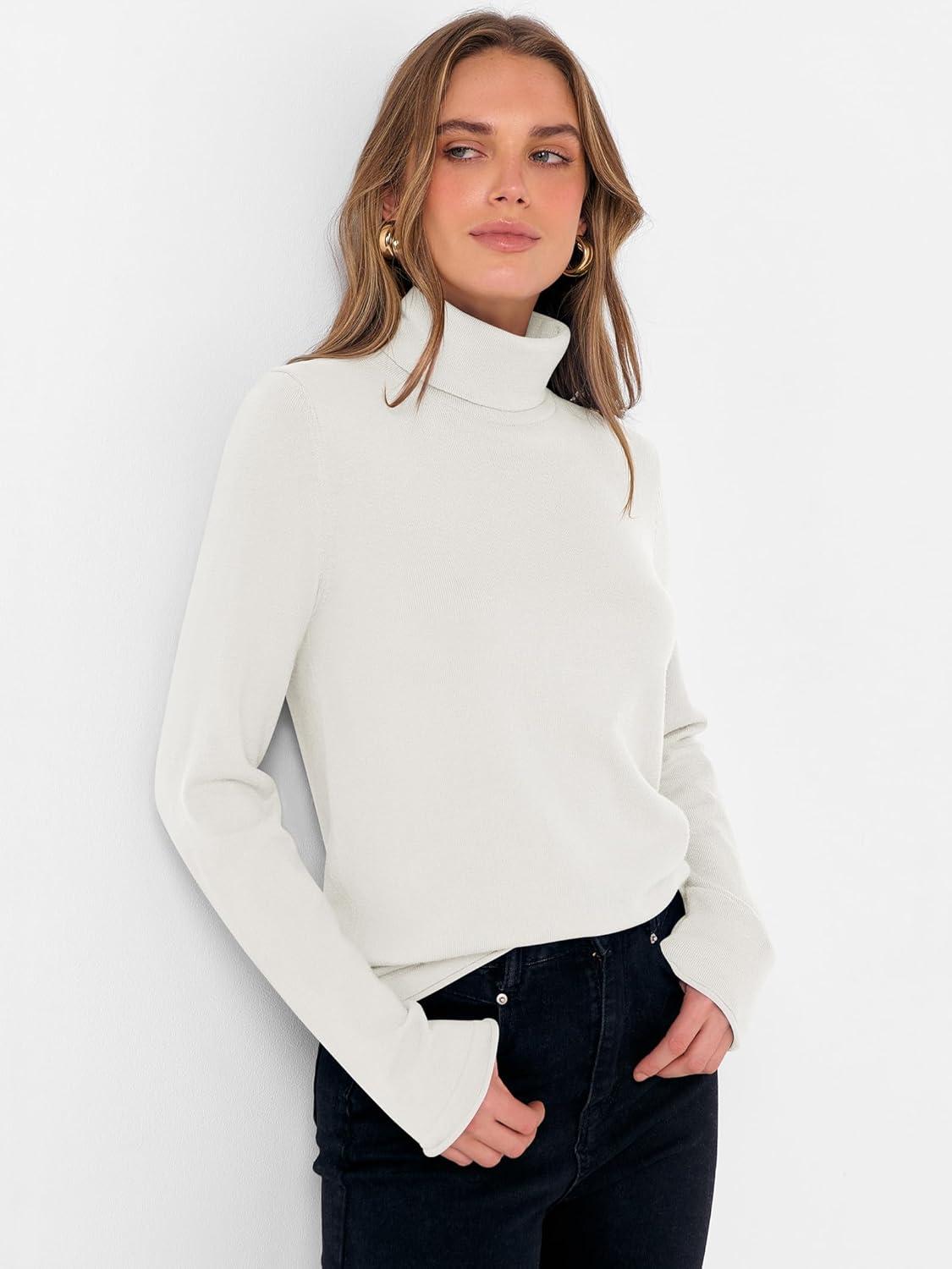 imageANRABESS Womens Turtleneck Long Sleeve Sweater Tops Casual Soft Knit Fit Lightweight Basic Pullover 2025 Fall Work OutfitsCream White