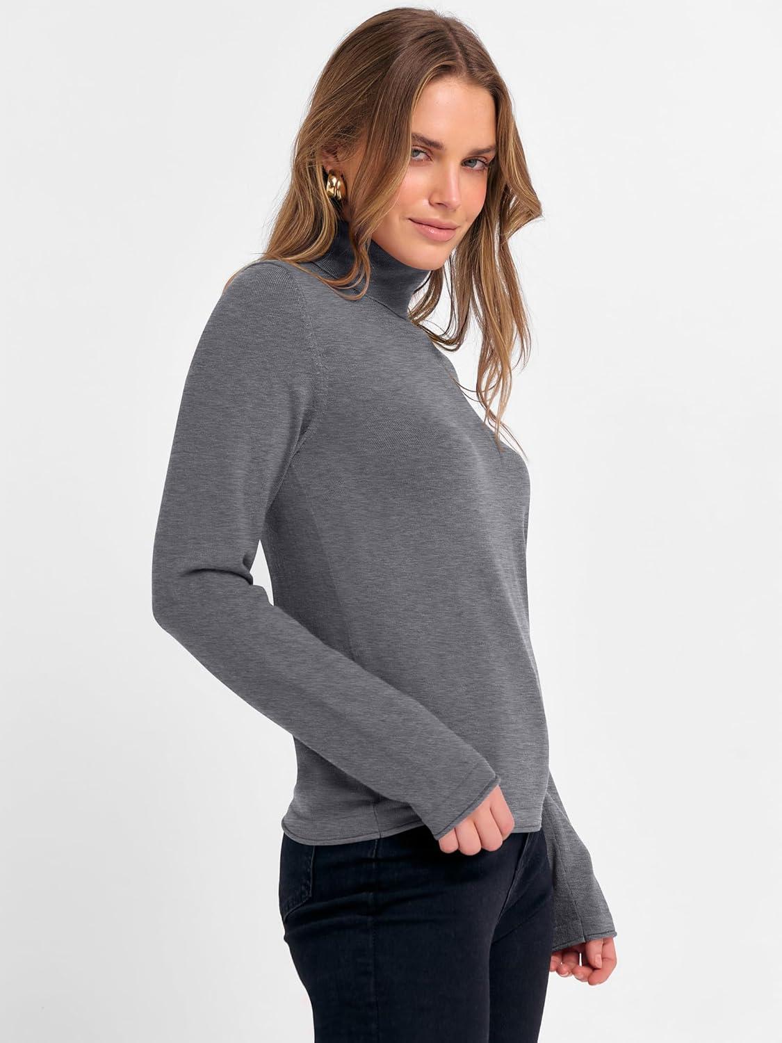 imageANRABESS Womens Turtleneck Long Sleeve Sweater Tops Casual Soft Knit Fit Lightweight Basic Pullover 2025 Fall Work OutfitsDeep Grey