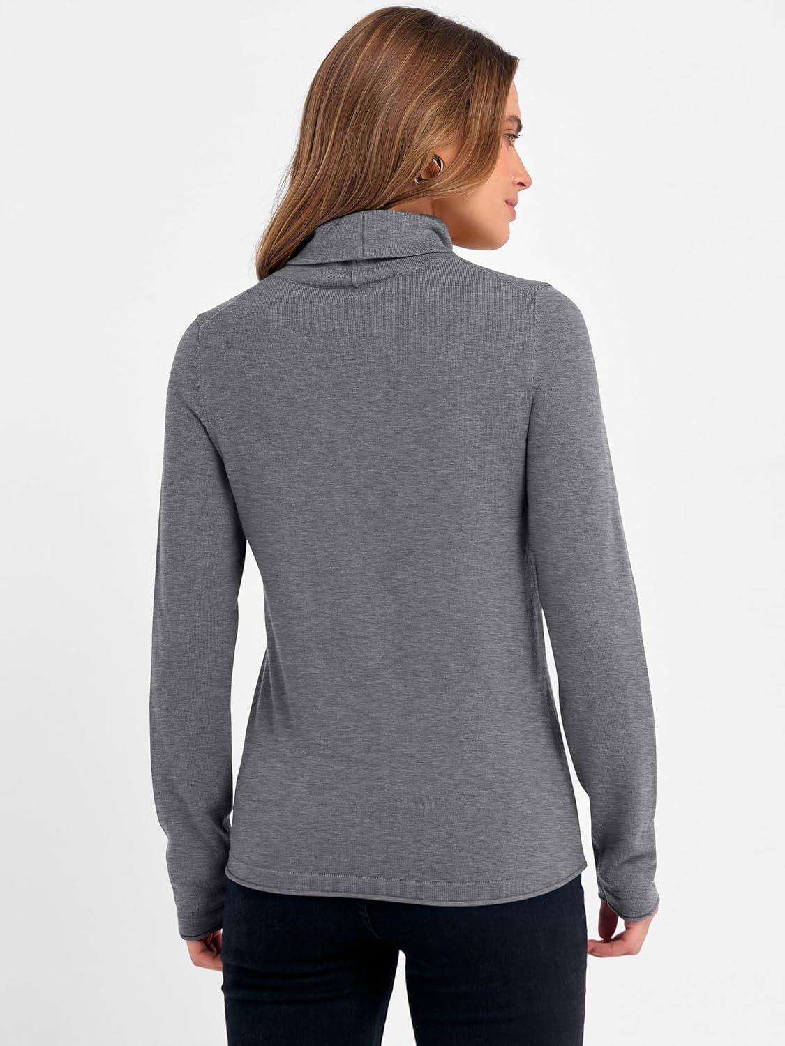imageANRABESS Womens Turtleneck Long Sleeve Sweater Tops Casual Soft Knit Fit Lightweight Basic Pullover 2025 Fall Work OutfitsDeep Grey