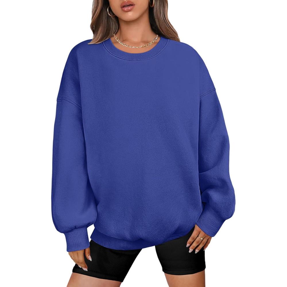 imageANRABESS Oversized Sweatshirt for Women Crewneck Y2K Hoodies Fleece Casual Comfy Pullover Top Fall Outfits Clothes 2025Royal Blue