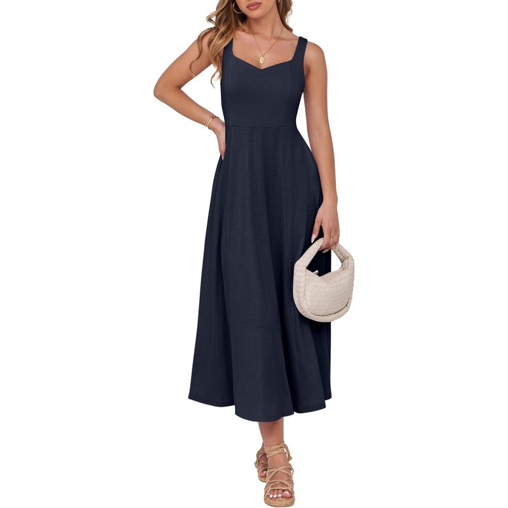 imageANRABESS Women Summer Casual Dress Sleeveless Smocked Back Tank Midi Dresses 2025 Beach Vacation Sundress with PocketsNavy Blue