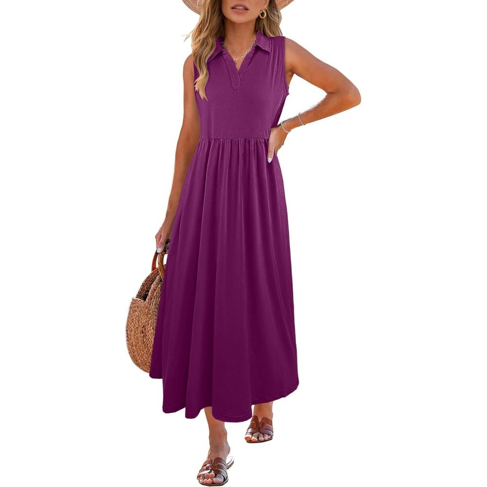 imageANRABESS Womens Casual Dress Summer Sleeveless V Neck Sundress Aline Flowy Beach Maxi Dresses Travel 2025 Vacation OutfitsDark Purple