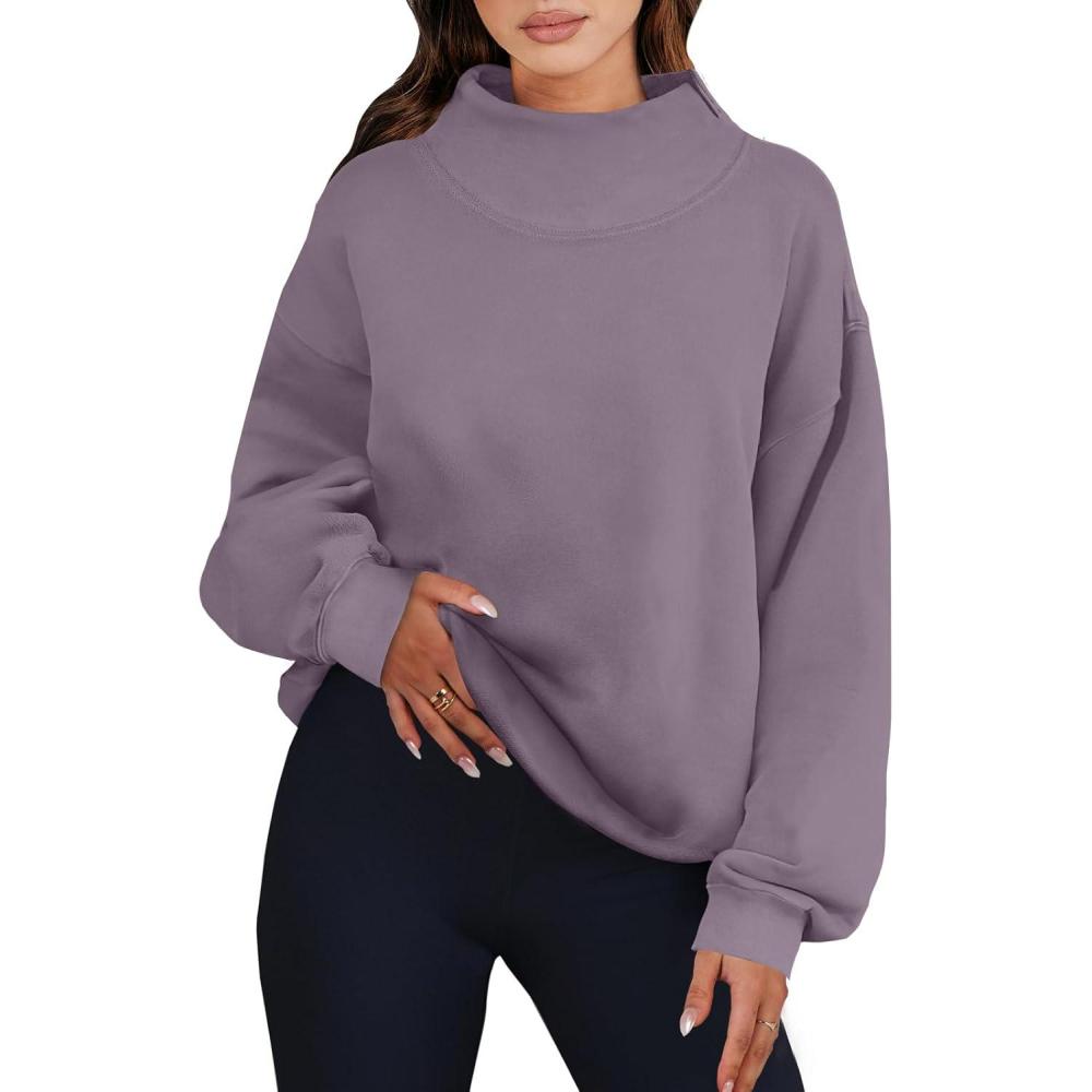 imageANRABESS Womens Oversized Sweatshirts Turtleneck Pullover Long Sleeve Hoodies Tops 2025 Fall Fashion Preppy OutfitsNutmeg