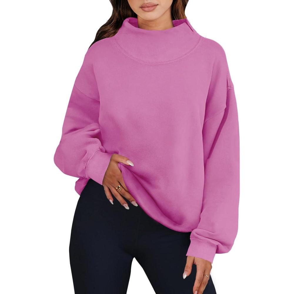 imageANRABESS Womens Oversized Sweatshirts Turtleneck Pullover Long Sleeve Hoodies Tops 2025 Fall Fashion Preppy OutfitsPink