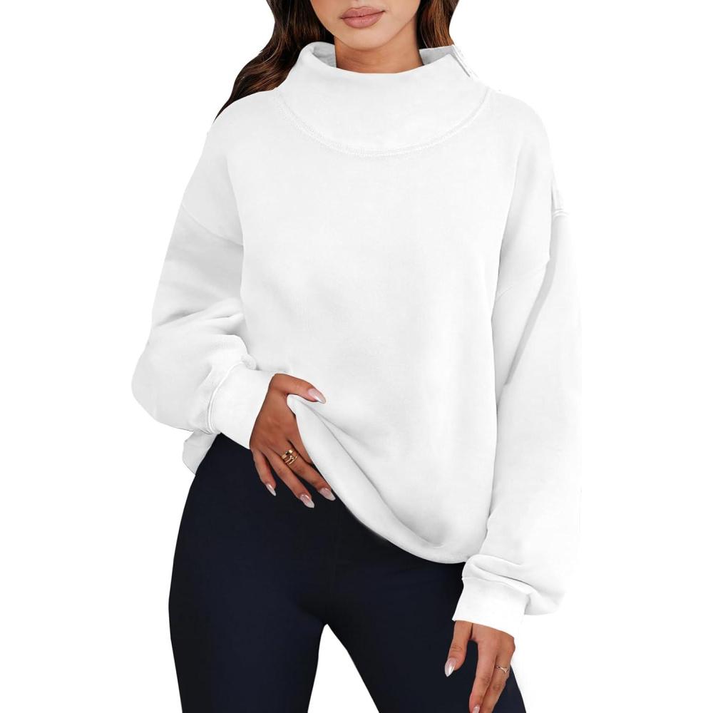 imageANRABESS Womens Oversized Sweatshirts Turtleneck Pullover Long Sleeve Hoodies Tops 2025 Fall Fashion Preppy OutfitsWhite