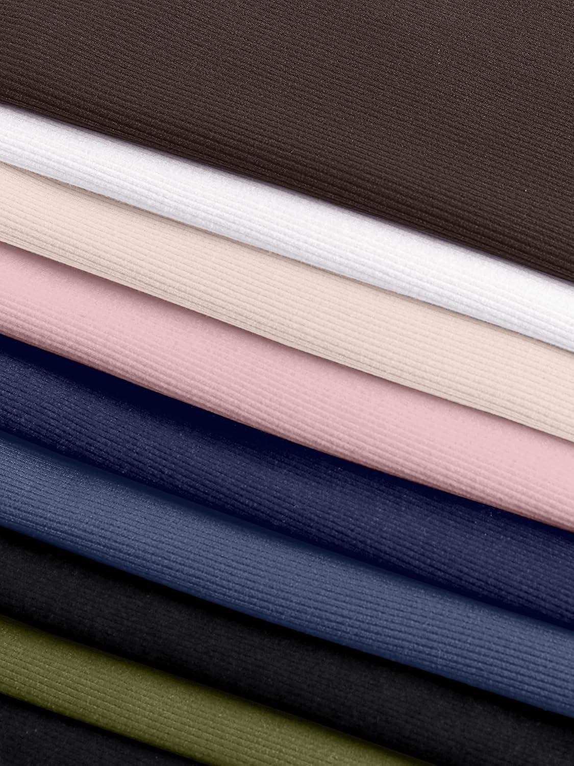 imageANRABESS Women Short Sleeve Tops Square Neck Ribbed Knit Color Block T Shirts Fitted Casual Summer 2025 Trendy Basic TeesBlack