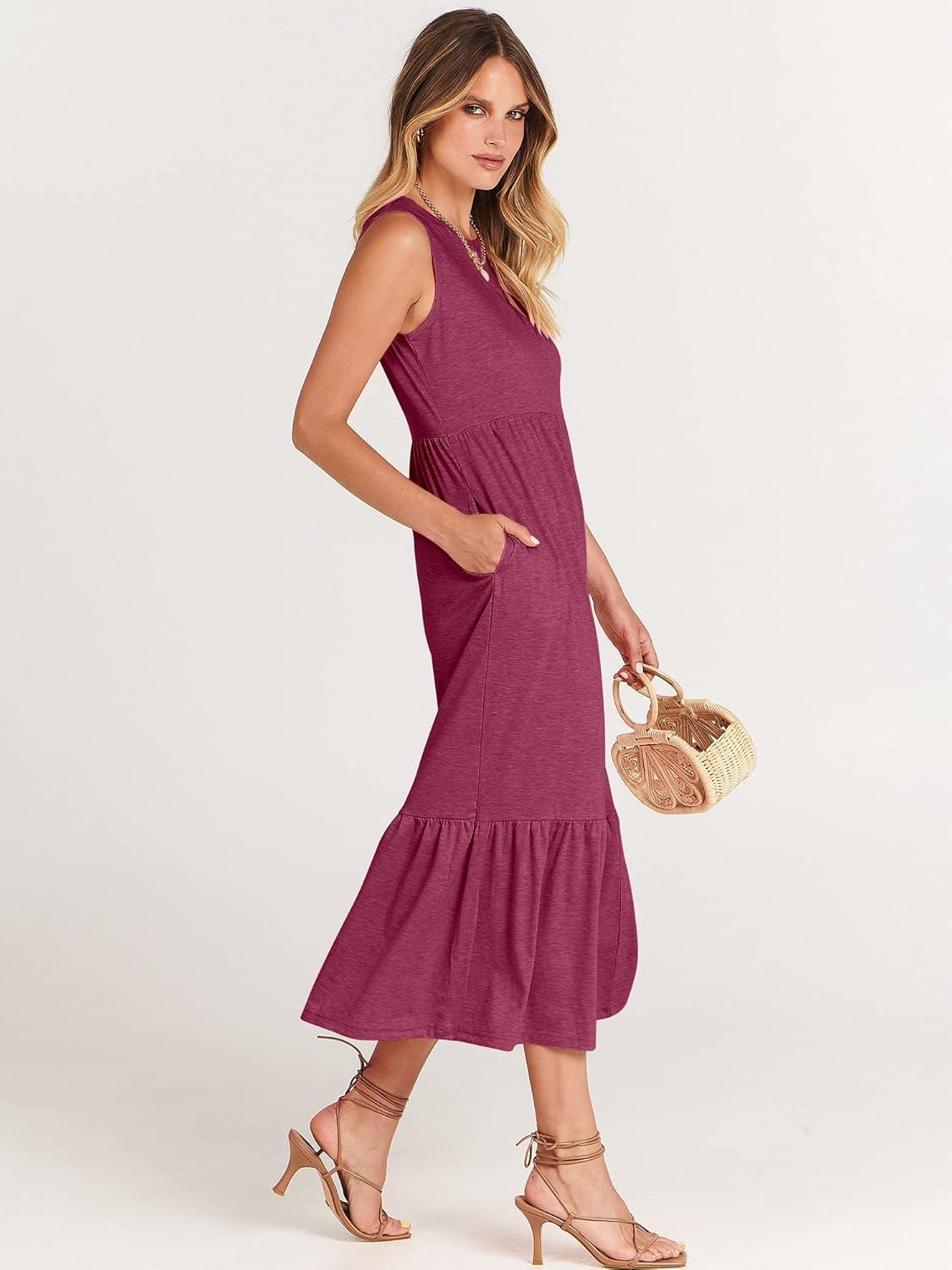 imageANRABESS Women Summer Casual Sleeveless Crewneck Sundress Aline Flowy Tiered Maxi Long Beach Dress Vacation OutfitsPurple