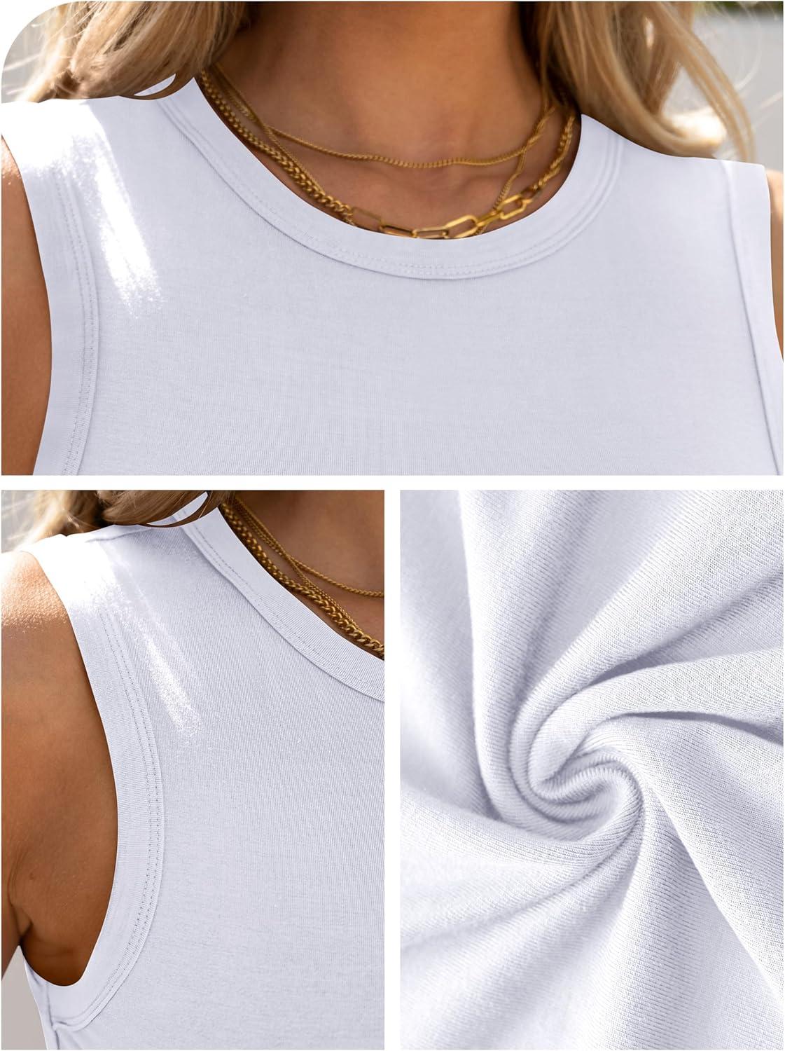 imageANRABESS Womens High Neck Tank Tops Stretchy Sleeveless Racerback Sexy Slim Fit Basic Tee Shirts Y2K Trendy Summer OutfitsWhite