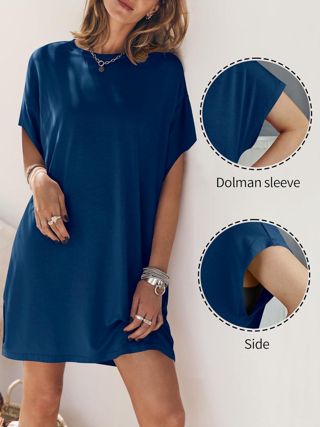 imageANRABESS Womens Summer T Shirt Dress 2025 Beach Vacation Travel Outfits Casual Simple Soft Mini Sundress Cover Up ClothesBlue