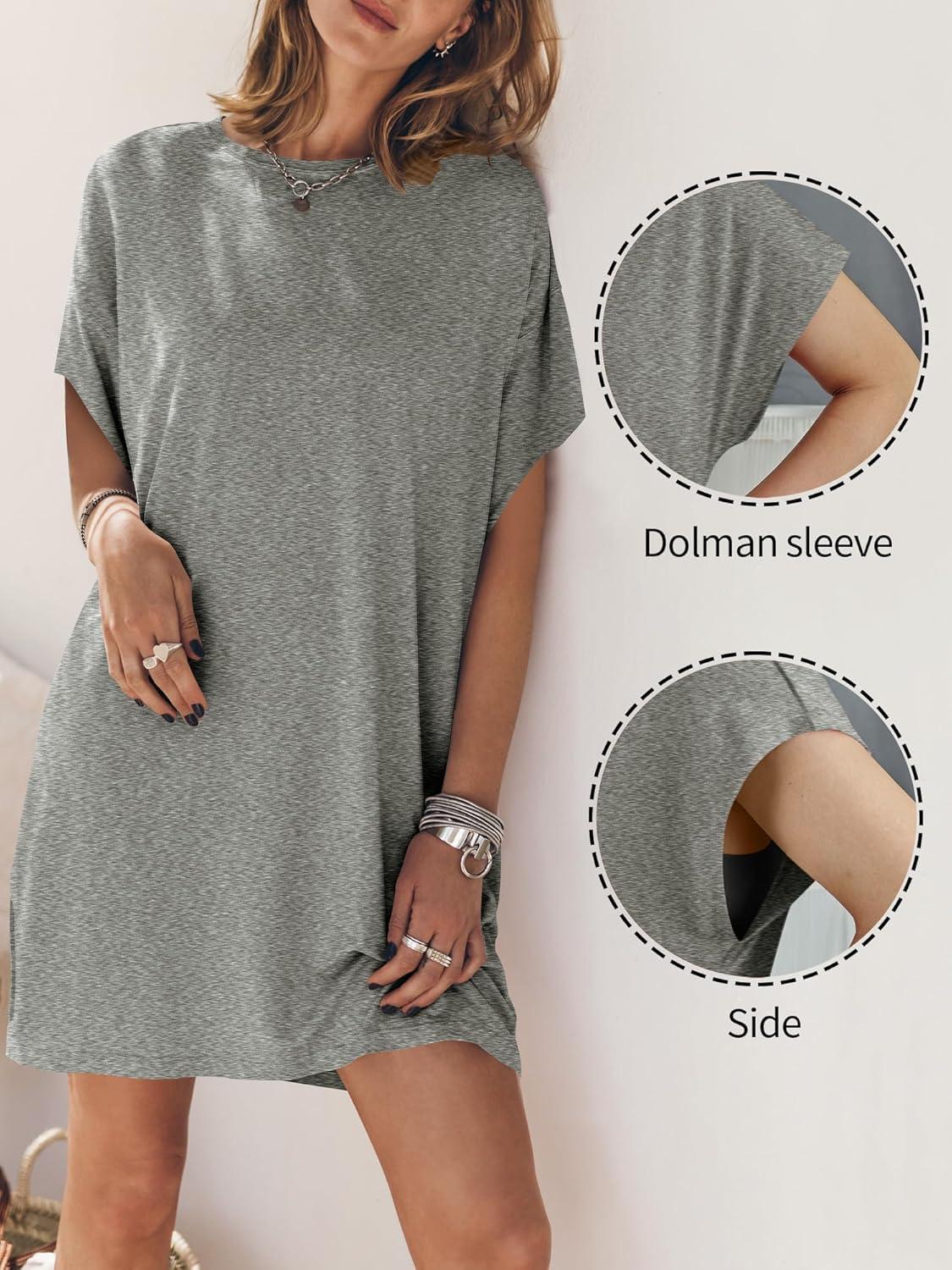 imageANRABESS Womens Summer T Shirt Dress 2025 Beach Vacation Travel Outfits Casual Simple Soft Mini Sundress Cover Up ClothesGray