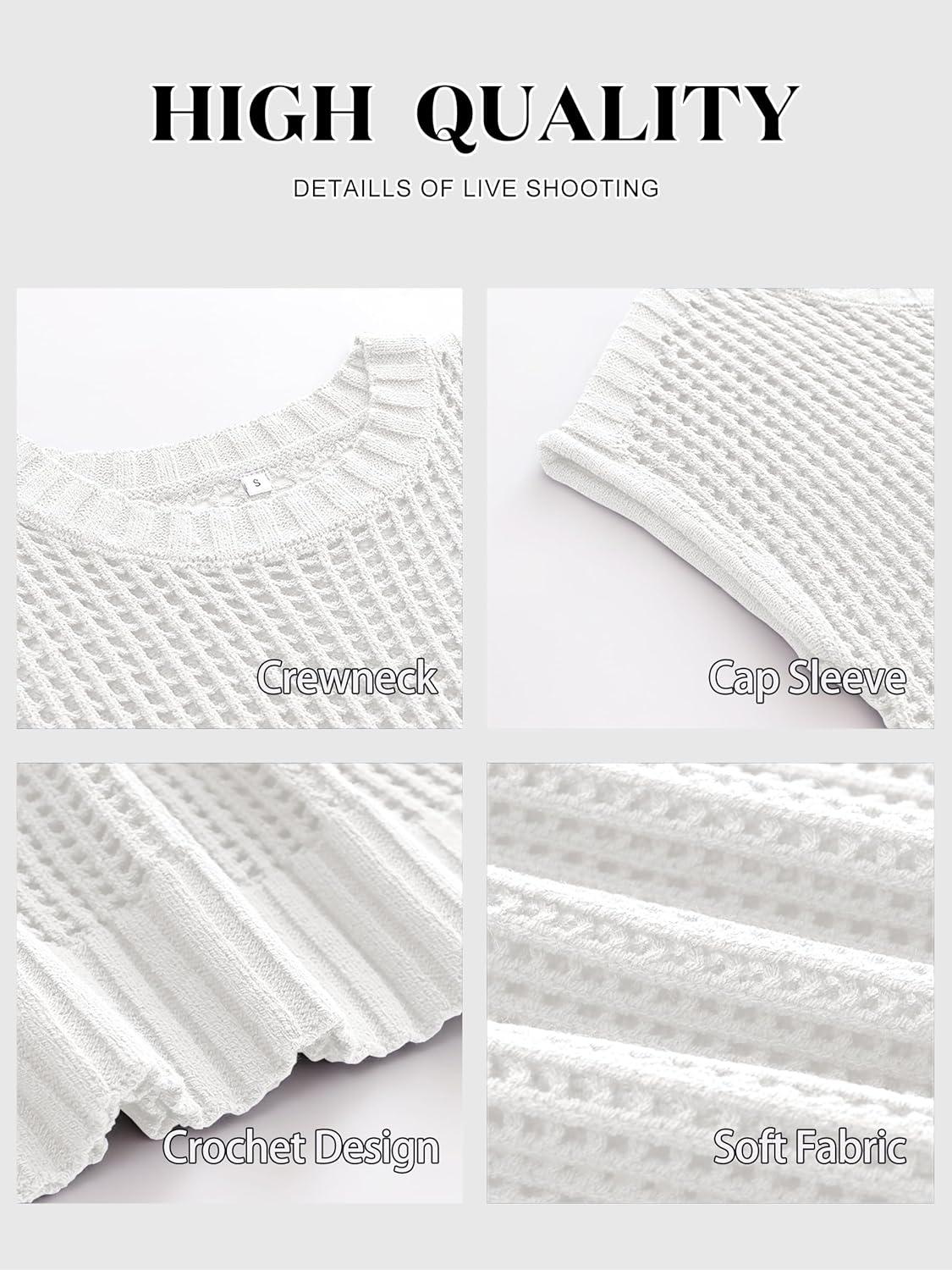 imageANRABESS Womens Tops 2026 Trendy Summer Shirts Crochet Cap Sleeve Knitted Sweater Beach Vacation Clothes Fall Fashion OutfitsCream White