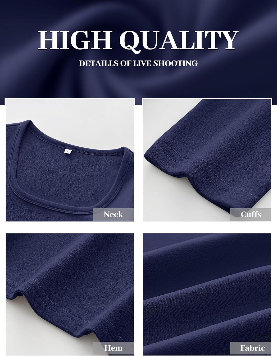 imageANRABESS Women Long Sleeve Thermal Top Scoop Neck Slim Fit Fleece Shirts Basic Tee Casual 2025 Fall Winter Warm UndershirtsNavy Blue